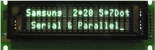 20 caratteri 2 linee luminanza del CD del modulo 20T201DA1 700 del display a matrice del punto di VFD